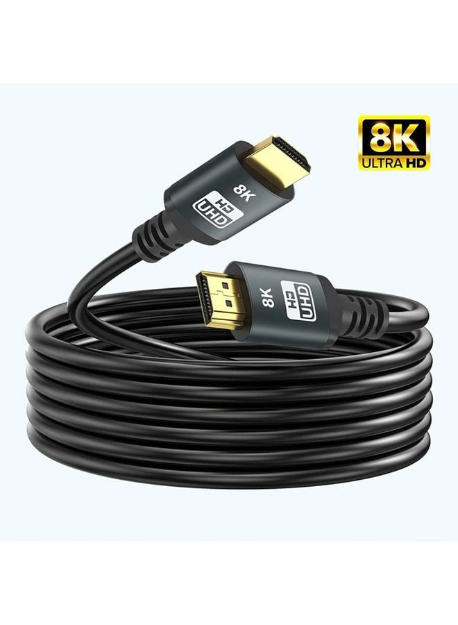 15ft 8K 48Gbps HDMI 2 1 Cable Golden For PS5 4K120Hz Soundbar UHD TV - Image 5